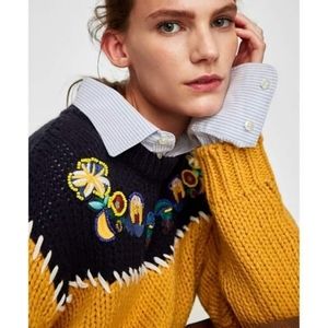 Zara oversized knit chunky sweater